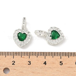 Pendentifs avec zircon cubiques à micro-pavés en laiton&nbsp;KK-Z139-05S