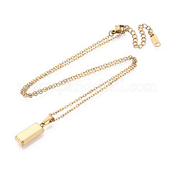 Colliers pendentifs en acier inoxydable 304&nbsp;NJEW-T018-46G