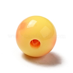 Perles acryliques opaques bicolores&nbsp;LS-SACR-K003-02C