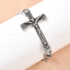 Bracciali a catena cubana in acciaio inossidabile&nbsp;BJEW-D379-05ASP