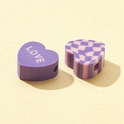 Valentinstag handgefertigte Fimo-Perlen&nbsp;CLAY-FS0001-24