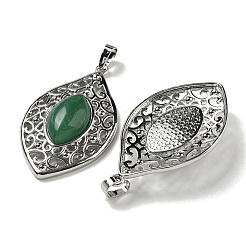 Pendenti avventurina verde naturale&nbsp;G-Q158-02F
