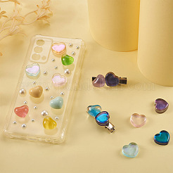 60 Stück 15 Stile transparente und undurchsichtige Harz-Cabochons&nbsp;CRES-CD0001-06