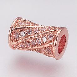 Perline zirconi micro pave  in ottone&nbsp;ZIRC-G087-19
