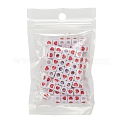 Opake weiße europäische Acrylperlen&nbsp;OPDL-FS0001-02A