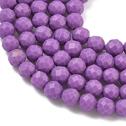Stränge aus synthetischen Lepidolith-/violetten Glimmerperlen&nbsp;LS-G-G823-16-3mm-01