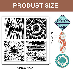 Tapis de texture d'argile de silicone&nbsp;AJEW-WH0447-051