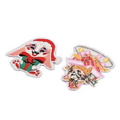 16 x Weihnachtsflicken aus Polyesterstoff&nbsp;PATC-C001-03