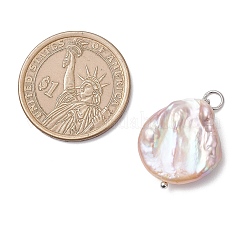 Natürliche Barockperle Keshi Perle Anhänger&nbsp;PALLOY-JF04629-02