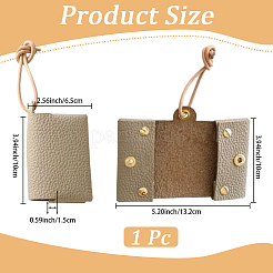 1 porta fazzoletti in similpelle&nbsp;AJEW-CL0001-66B