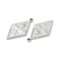 Pendentifs en acier inoxydable 304 anti-ternissement&nbsp;STAS-L020-038P