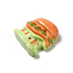 Cabochon decoden in resina opaca per la casa degli alimenti dei cartoni animati&nbsp;CRES-H001-01E