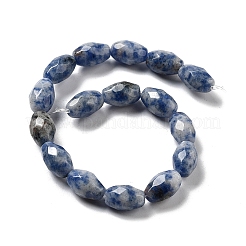 Perles de jaspe tache bleue naturelle&nbsp;G-P520-C05-01