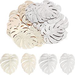 Colgantes de latón 24pcs 2 colores&nbsp;KK-OC0001-24