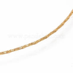 Collares de cadena de serpiente torcida de acero inoxidable 304&nbsp;NJEW-I238-08G