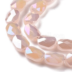 Fili di perle di vetro elettrolitico sfaccettato&nbsp;GLAA-G092-C01