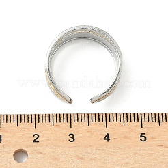 Doppelfarbige Manschettenringe aus Edelstahl 304&nbsp;RJEW-S635-01GP-A