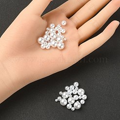 300 pz 6 stili senza foro perline rotonde in plastica ABS imitazione perla&nbsp;MACR-YW0002-57
