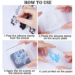 Timbri in silicone trasparente&nbsp;DIY-WH0504-60B
