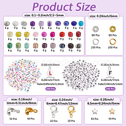 DIY-Sets zur Herstellung von Armbändern aus runden Saatperlen-Glasperlen&nbsp;DIY-SP0003-49