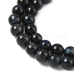 Hilos de cuentas de ojo de tigre naturales de grado B&nbsp;LS-G-F591-18-6mm-03