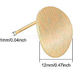 Messing Ohrstecker Zubehör&nbsp;KK-BC0005-11G