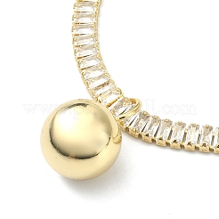 Braccialetti con ciondoli a sfera in ottone&nbsp;BJEW-F450-02G
