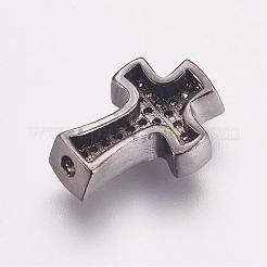 Perline zirconi micro pave  in ottone&nbsp;ZIRC-G087-28B