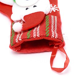 Tissu suspendu bas de noël&nbsp;HJEW-SZC0004-32