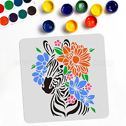 Stencil per pittura da disegno per animali domestici, per album fai da te, album di foto, motivo zebrato, 300x300mm