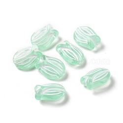 Perles en acrylique transparente, fleur, aigue-marine, 16x11.5x7mm, Trou: 2mm, environ 670 pcs/500 g
