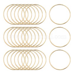 Brass Linking Rings, Lead Free & Nickel Free, Ring, Light Gold, 30x1mm, about 1000pcs/bag
