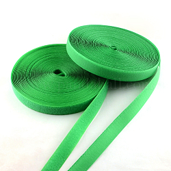 Adesivo gancio e anello nastri, rubinetti magici con 50% nylon e poliestere 50%, verde, 25mm