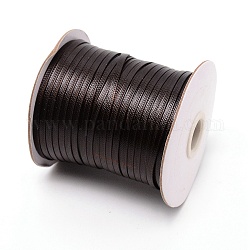 フラットワックス綿糸コード  ココナッツブラウン  4x1mm  約87.49ヤード（80m）/ロール