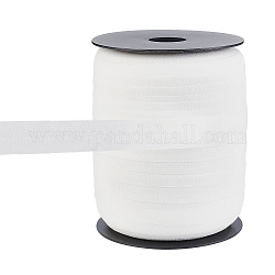 Polyamide Elasticity Ribbons, for Sewing Craft, White, 5/8 inch(16mm), 100m/roll