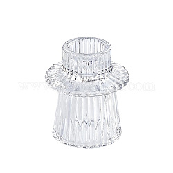 Стеклянный подсвечник, центральная часть свечи на столбе, идеальное украшение для домашней вечеринки, прозрачные, 6x7 см