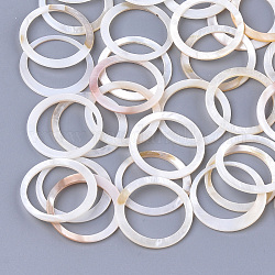Кольцо для соединения пресноводной оболочки, кольцо, цвет морской раковины, 25x1 мм