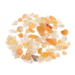 Perles de chips aventurine jaune naturel, pas de trous / non percés, 2~10mm