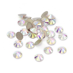 K9 Sparkly Opal Rhinestones, Flat Round Gems Nail Decoration, for DIY Jewelry Making Embelishments, Rose AB, 6.5mm, about 280pc/bag