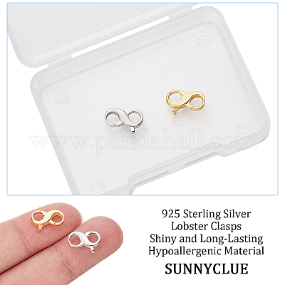 Wholesale SUNNYCLUE 1 Box 240Pcs Lobster Clasps Lobster Clasp Bulk 304  Stainless Steel Lobster Claw Clasps Necklace Bracelet Clasp Fasteners Hook Lobster  Claw Clasp for Jewelry Making Women DIY Craft Supplies 