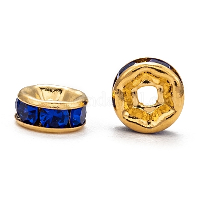 Perline distanziatori strass in ottone&nbsp;RB-A014-Z6mm-G-1