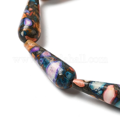 Chapelets de perles en howlite naturelle&nbsp;G-Q181-D01-01-1