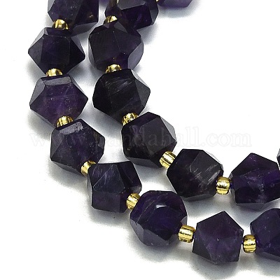 Natürlichen Amethyst Perlen Stränge&nbsp;G-I376-A54-01-1