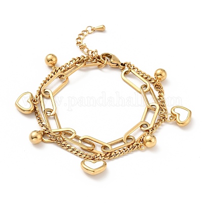 Ball Charm Layered Bracelet