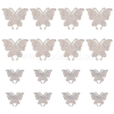 Wholesale CRASPIRE 16Pcs 2 Style Butterfly Car Stickers Rhinestone