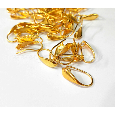 Ganci di orecchini in ottone&nbsp;KK-L134-05G-1