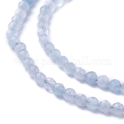 Natürliche Aquamarin Perlen Stränge&nbsp;X-G-F619-05-3mm-1