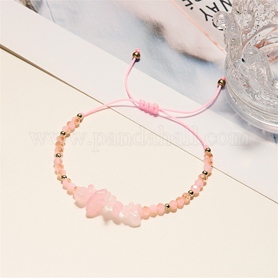 Pulseras ajustables de cristal de cuarzo natural&nbsp;VY0463-11-1
