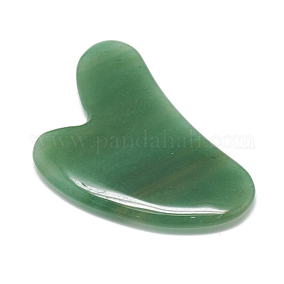 Natürliche grüne Aventurine Gua Sha Boards&nbsp;X-G-S336-57A-1