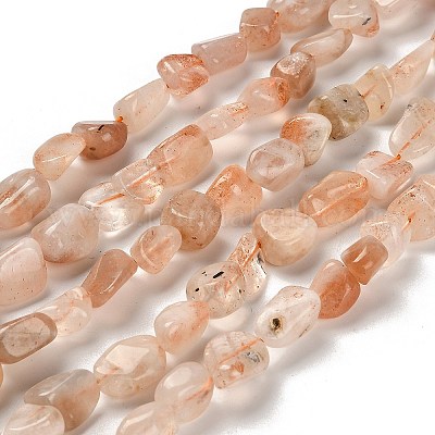 Natürliche sunstone Perlen Stränge&nbsp;G-P497-01E-81A-1